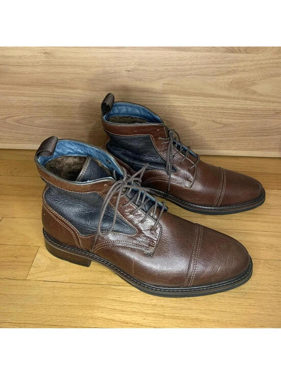 Johnston & Murphy Raleigh XC Flex Genuine Shearling Lined Boots in Mahogany - 8 main image 9